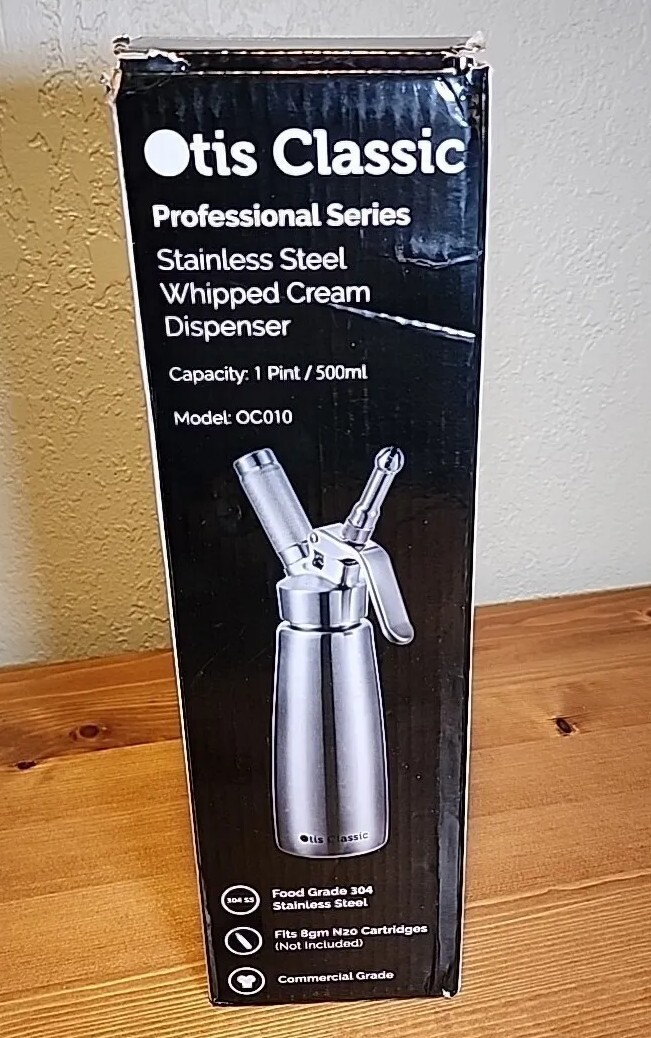 Otis Classic Whipped Cream Dispenser Stainless Steel Professional