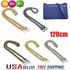 Replacement Metal Chain Purse Strap Handle Shoulder Crossbody For Handbag Bags