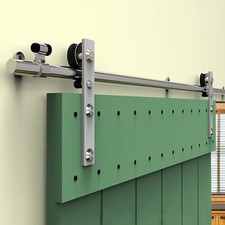4-16FT Sliding Barn Door Hardware Kit Stainless Steel Track Closet for Wood Door