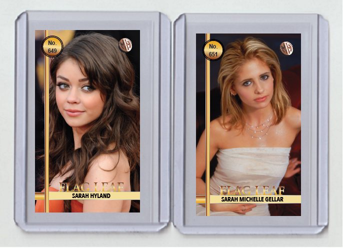 sarah michelle gellar smoking cigarettes Sarah Michelle Gellar rare MH Flag Leaf #'d x/3 Tobacco card no. 651