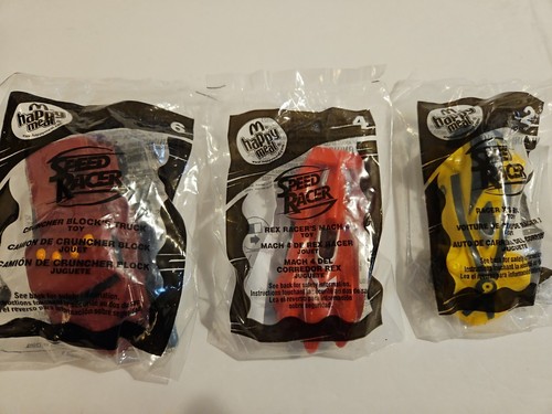 McDonald's Happy Meal Toys Speed Racer Set Of 3 | eBay