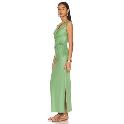 green emerald velvet dress Bomba Maxi Dress in Green