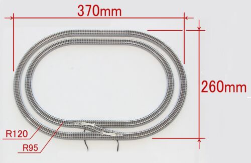 Rokuhan Z-gauge R079 Mini-curve double track set Model Railroad Train - Picture 20 of 24