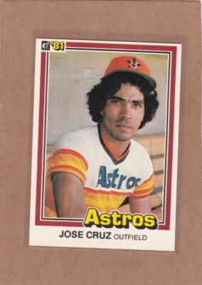 1981 DONRUSS BASEBALL JOSE CRUZ #383 ASTROS NMMT OR BETTER *E665