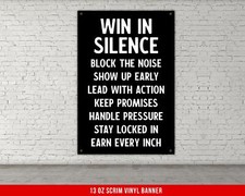 Home Gym Banner - Workout Motivation Poster for Strength Training