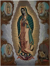 Virgin Guadalupe Pattern 1773 Tile Mural Kitchen Wall Backsplash Marble Ceramic