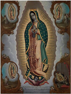 Virgin Guadalupe Pattern 1773 Tile Mural Kitchen Wall Backsplash Marble Ceramic