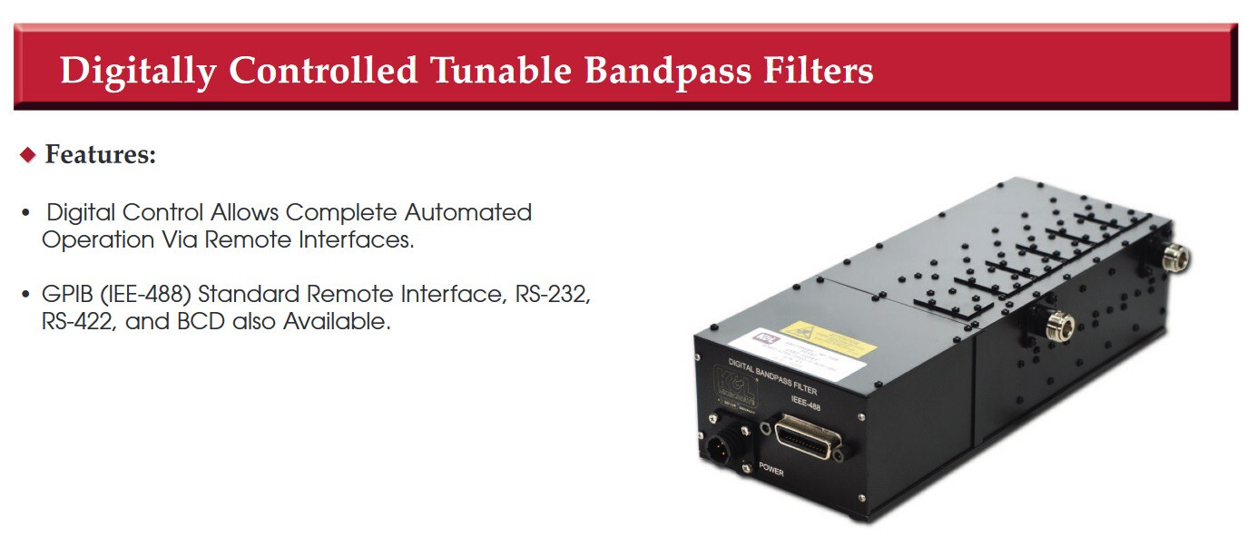 K & L Digitally Tunable Bandpass Filter ( 1500 -3000MHz ) D5BT-1500/3000