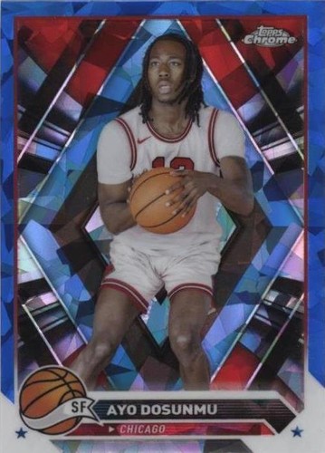 2024-25 Topps Chrome - Ayo Dosunmu #58 Blue Refractor /150 | eBay