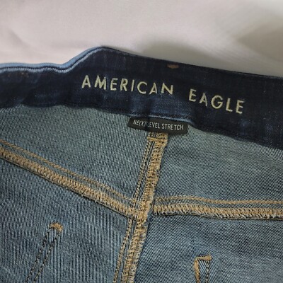 パンツ AMERICAN EAGLE NE(X)T LEVELSTRETCH 6 28W American Eagle Ne(x)t Level Stretch Light Wash High Rise