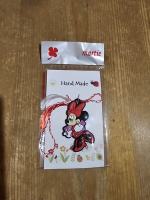 Martisor, Märzchen, Charm, Anhänger  Disney Minnie aus Gummi für Kinder