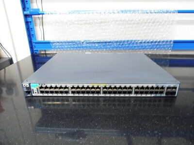 HPJ9148A 2910al-48G-PoE L3 48 Port Gig PoE Switch + Stacking Modul & CX4 Kabel