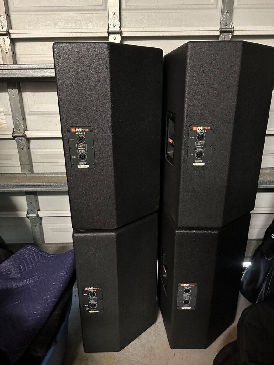 A set of JBL MPro-415 15-inch Passive Speakers /Covers Local pick-up  only)