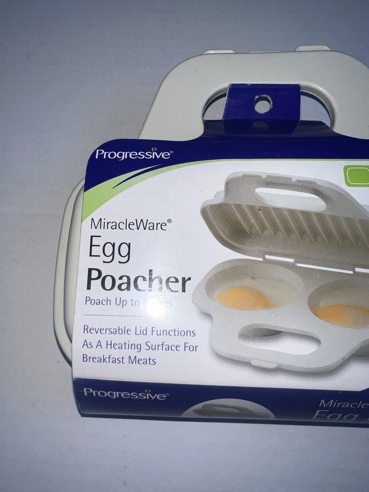 Miracle Ware by Progressive International 2 Egg Microwave Egg Poacher