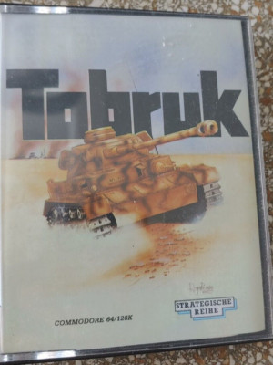 Tobruk (PSS 1987) Commodore 64 (Tape, Box, Manual) working classic C64