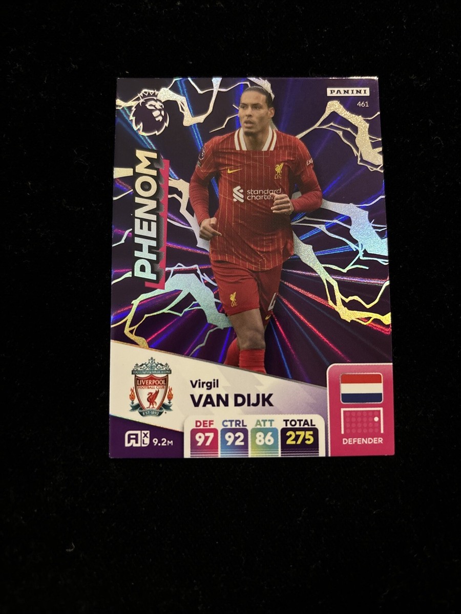 panini adrenalyn xl EPL 2025 Virgil Van Dijk Phenom Card 461 | eBay
