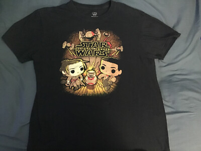 Men's Funko Pop Rey and Finn Running The Force Awakens Tee