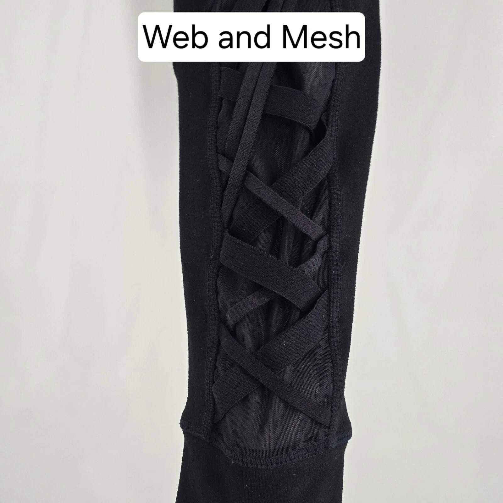 fabletics powerhold solid web mesh pants