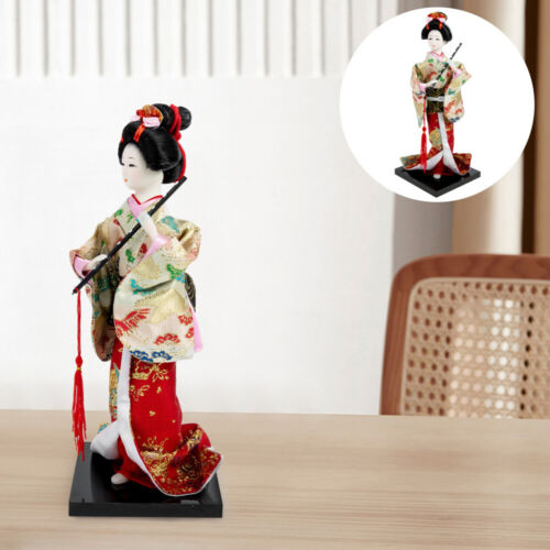 Japanische Tischdekoration Kimono-Statue Vintage-Dekor Büro Japanischer Stil - Afbeelding 1 van 13