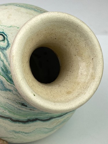 Vintage Nemadji 4.5" Vase - Blues & Greens - Picture 4 of 8