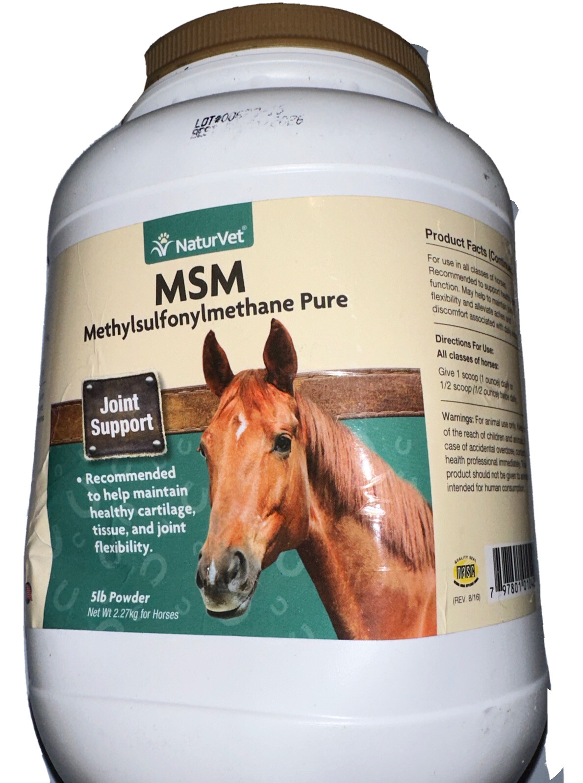 NaturVet MSM (Methylsulfonylmethane) Powder for Horses Healt