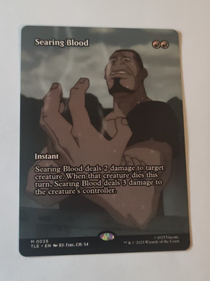 MtG Searing Blood (TLE-0035) Mythic Rare Full Art English MINT