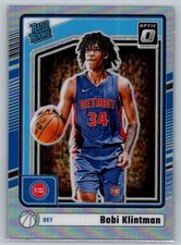💎2024-25 Donruss Optic Basketball Holo #289 Bobi Klintman RC - Pistons💎