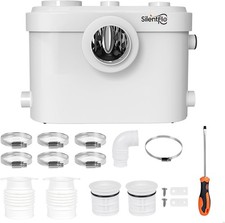 SILENTFLO 750W Macerator Pump Upflush Toilet Sewer Pump 4 Inlet