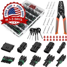367 Conectores Electricos Auto Impermeables 20 Sets Pinza Crimpar 1 A 6 Pines US