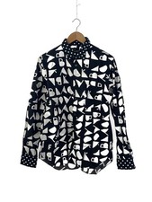 BLACK COMME des GARCONS Long Sleeve Shirt L BLK All Over Pattern 1L B009