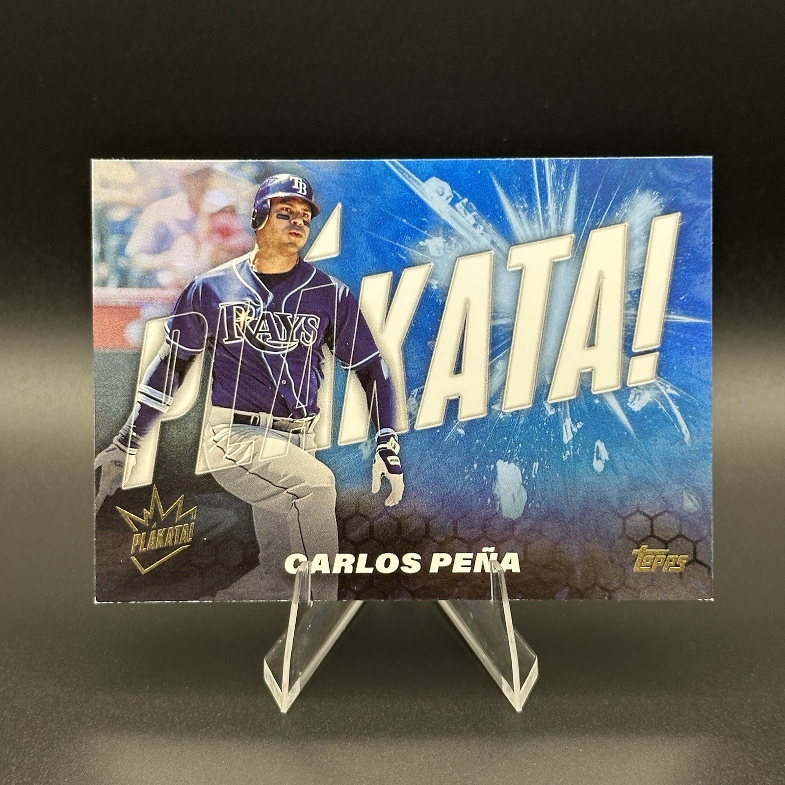 2025 Topps Series 1 Carlos Pena Plakata! PLAK-1 Tampa Bay Rays SSP Case Hit