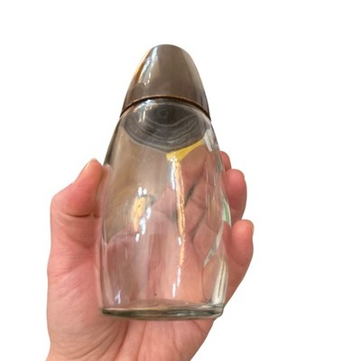 Vintage Gemco Glass Sugar Shaker Spice Dispenser Brown Lid Made in USA 20 Retro