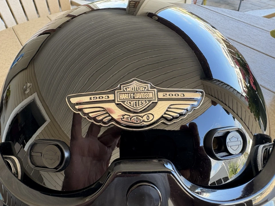 Casco HD 100 años aniversario 3/4 ligeramente usado grande  Foto 2 de 4