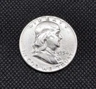 1954-P Franklin Half Dollar - 90% Silver - Circulated - VF/XF Philadelphia Mint