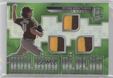 2021 Spectra Building Blocks Materials Neon Green Prizm 11/25 Ryan Weathers uk2