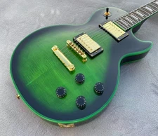 Custom Widow Electric Guitar Bone Nut Glossy Finished Flame Maple Top Solid Body