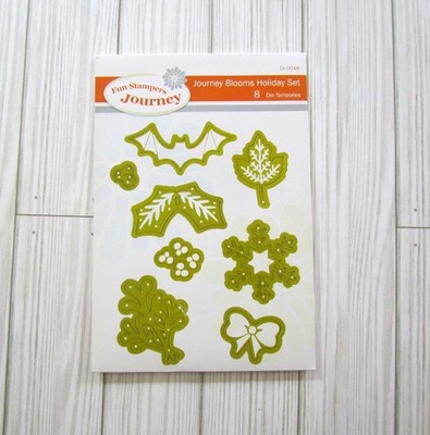 Spellbinders - Fun Stampers Journey, Journey Blooms Holiday Set DI-0048 ~ 8 Dies