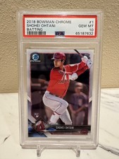 2018 Bowman Chrome - Base Shohei Ohtani #1 Batting (RC) PSA 10