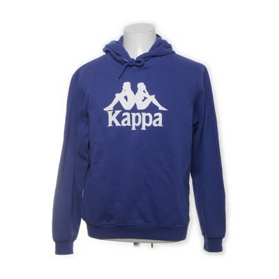 Kappa, Kapuzenpullover, Größe: L, Blau/Weiß, Baumwolle/Polyester, Print #wq4