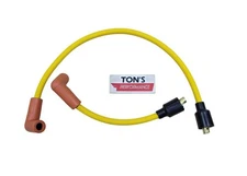 8mm Yellow Harley Davidson Iron / Shovel head Spark Plug Wires FX FL 1978-1984