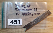 Vintage Stanley 45 Plane 1/2" Beading Iron Old Woodworking Hand Tools Cutter