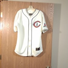 Chicago Cubs White Wrigley 100th Cooperstown Blank Back Majestic Jersey Men's M