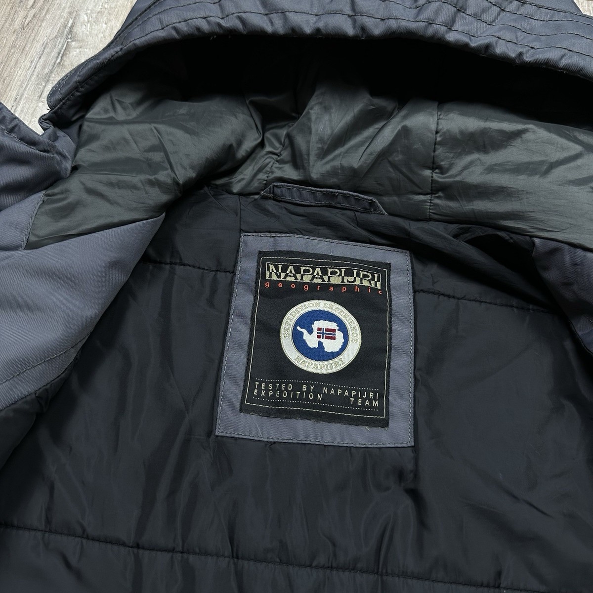 Napapijri Mens Parka Jacket Gray Mens Size XL | eBay