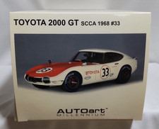 Autoart Toyota 2000GT SCCA 1968 1/18 Diecast  JAPAN F/S