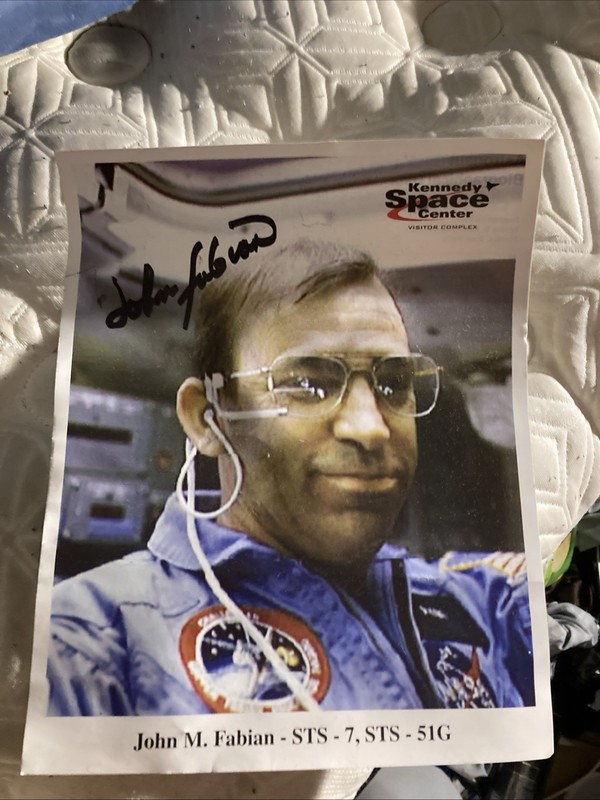 John Fabian Astronaut Autograph Signed Photo