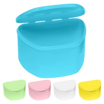 Denture Cases 5 Color Pack - Dental Box For Artificial Standard, Assorted
