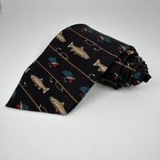 Field & Stream - Men’s Fishing Themed Necktie - 100% Silk Made In The USA 58”x4”