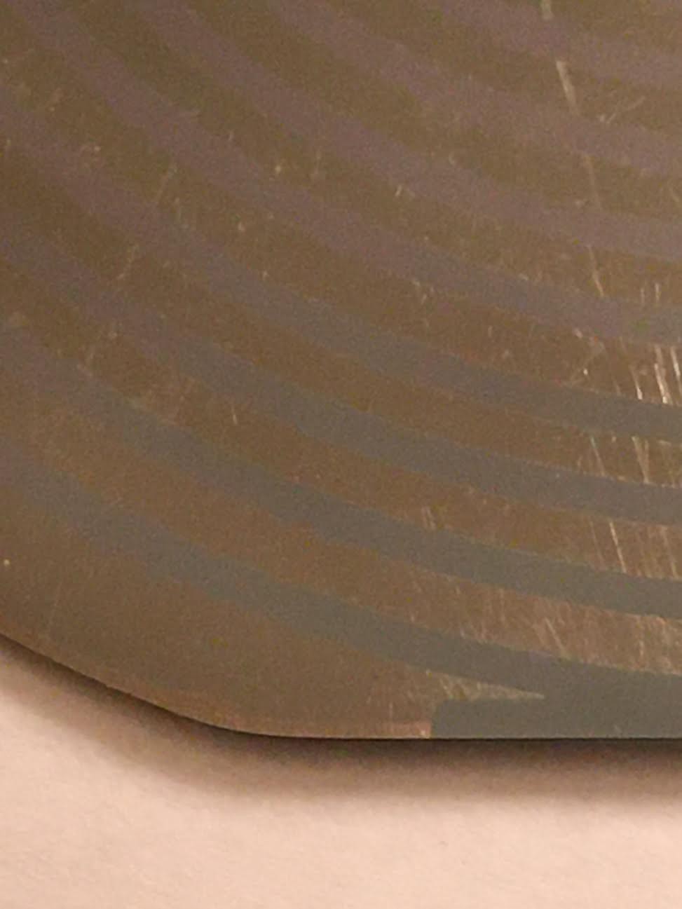 4" Unknown Spiral Silicon Wafer 1980s? Vintage CPU Chip