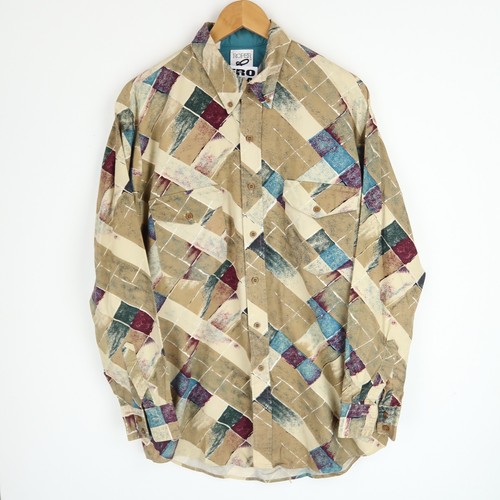 Vintage Roper 90s western Shirt cowboy rodeo Retro SZ L (A810) - 第 1/5 張圖片