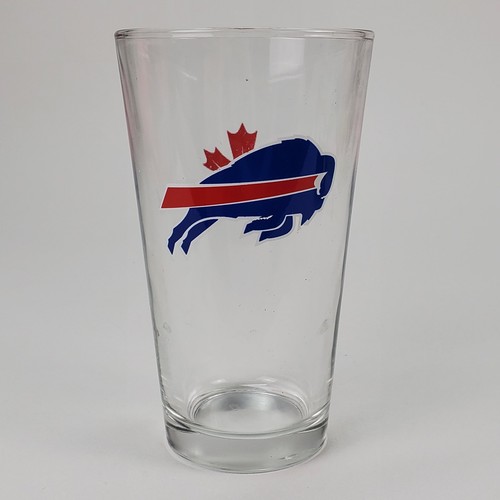 Buffalo Bills Labatt Blue Pint Glass NFL Football Beer Barware Clear 16oz